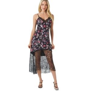 Forever Twenty One Ditsy Floral Midi Slip Dress Size Medium